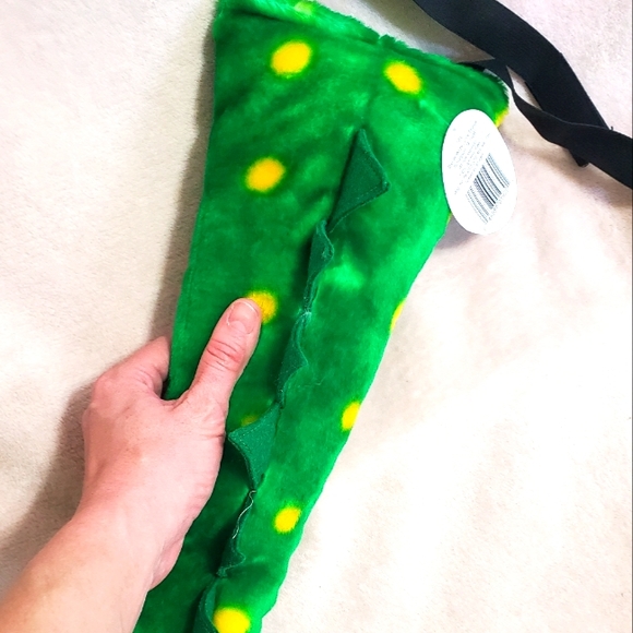 New Green Plush Velcro Dinosaur Tail Kids' OS - Picture 1 of 5